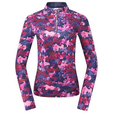 Pure Golf Ladies Arusha Long Sleeve Midlayer Top Autumn Aquarelle